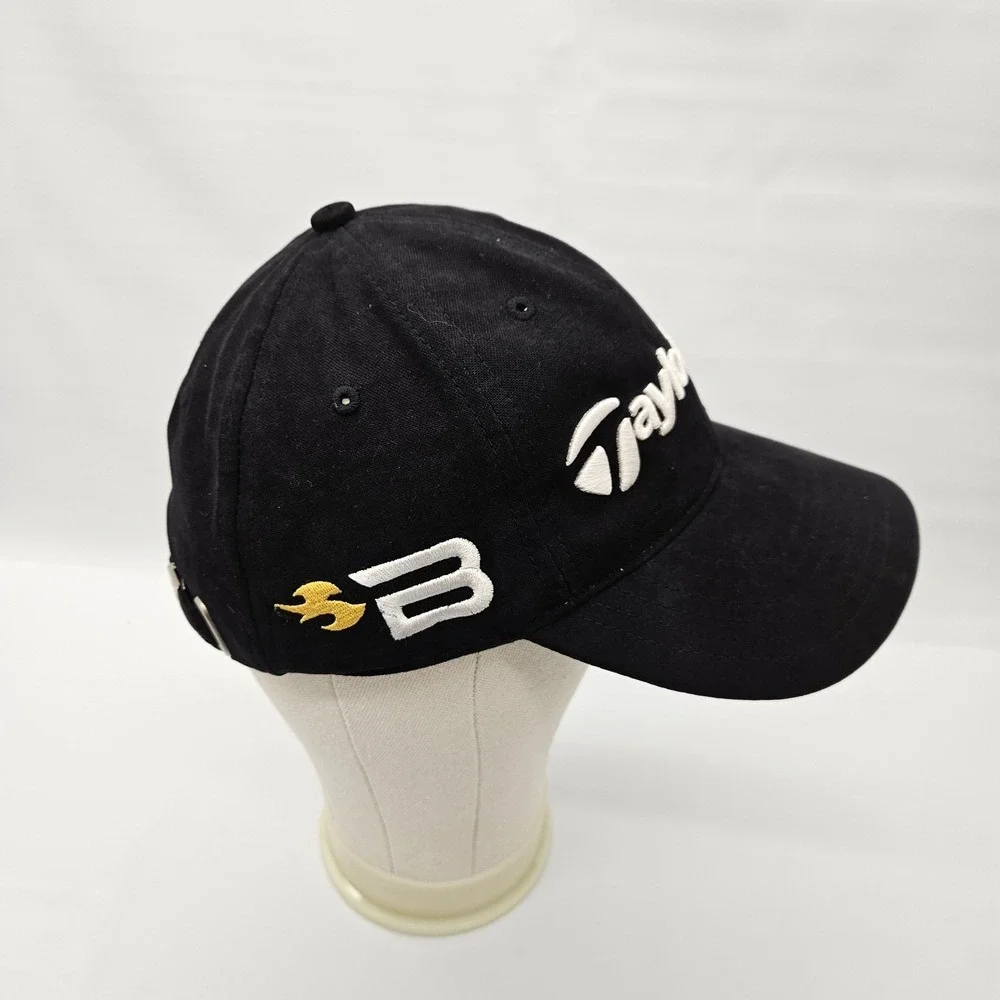 TaylorMade Hat‎ Strapback Golf Cap Mens Black Burner TMAX Gear Lightweight